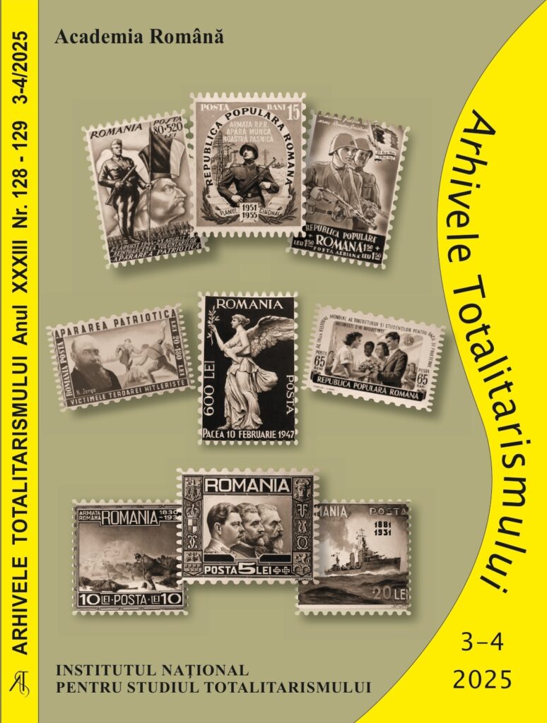 Coperta revistei Arhivele Totalitarismului, nr. 128-129, 3-4/2025